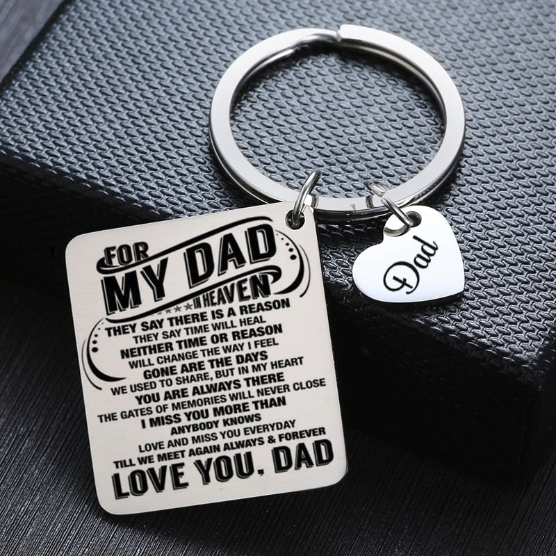 DAD KEYCHAIN TAG - LOVE YOU  DAD