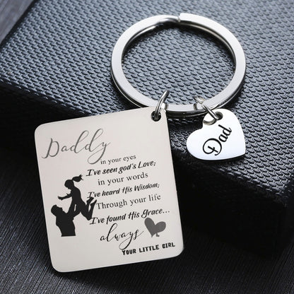 DAD KEYCHAIN TAG - LOVE YOU  DAD