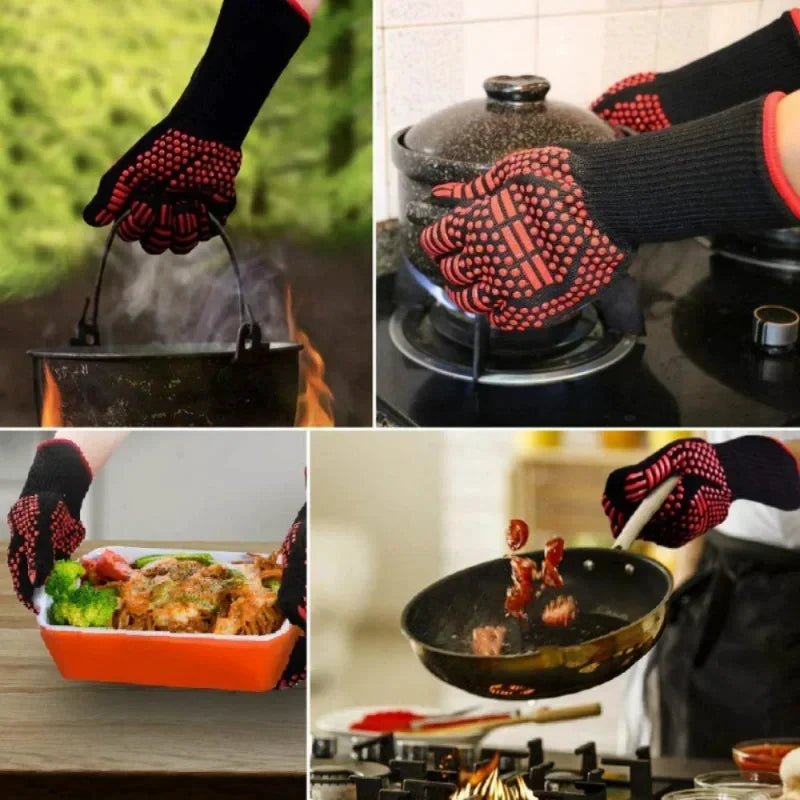 GrillGuard Pro™: Premium Heat-Resistant BBQ Gloves