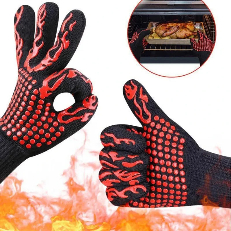 GrillGuard Pro™: Premium Heat-Resistant BBQ Gloves